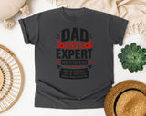 Dad Level Expert Multitasking Black graphic tee in Pepper