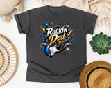 Rockin Dad graphic tee in Pepper