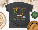 Ready To Learn Ready To Grow graphic tee in Pepper