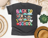 Back To School Fish graphic tee in Pepper