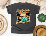 Papasaur graphic tee in Pepper