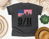 Never Forget Black 2 graphic tee in Pepper