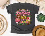 The Princess Is Back To School graphic tee in Pepper