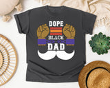 Dope Black Dad White graphic tee in Pepper