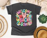 Welcome Back To School Bow graphic tee in Pepper