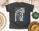 Best Dad Ever Patriot graphic tee in Pepper