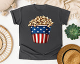 Patriotic Popcorn Bucket graphic tee in Pepper