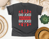 Dad Jokes You Mean Rad Jokes Red graphic tee in Pepper