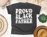 Proud Black Father White graphic tee in Pepper