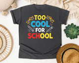 Too Cool For School Bold graphic tee in Pepper