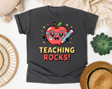 Teaching Rocks graphic tee in Pepper