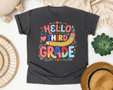 Hello Third Grade graphic tee in Pepper