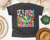 Its Now Laters Bruh Alligator graphic tee in Pepper