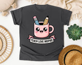 Teach Love Inspire Mug graphic tee in Pepper