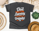 Dad Jokes Legendary Patience Unlimited White graphic tee in Pepper