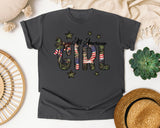 All American Girl Brown graphic tee in Pepper