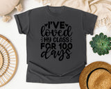 I've Loved My Class For 100 Days White graphic tee in Pepper