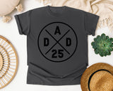 Dad Est 25 Black graphic tee in Pepper