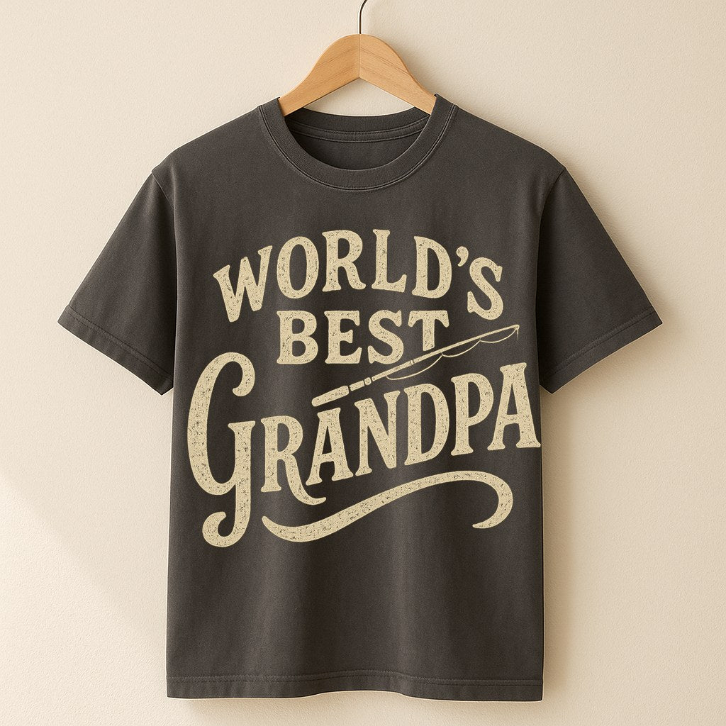 World's Best Grandpa Tee — Premium Garment-Dyed