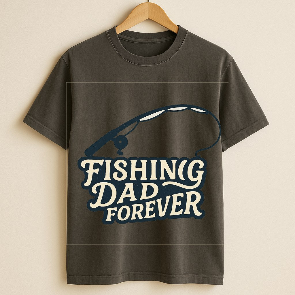Fishing Dad Forever Tee — Premium Garment-Dyed