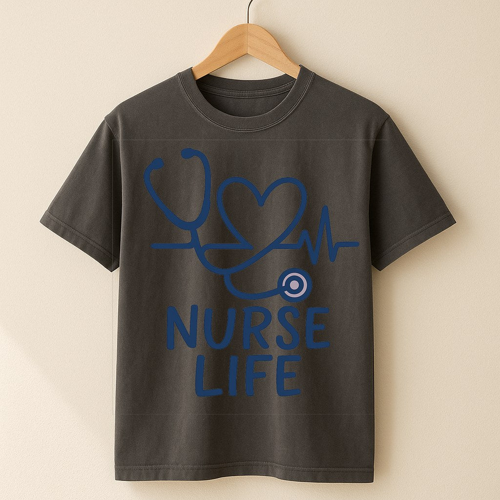 Nurse Life Tee — Premium Garment-Dyed