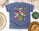 School's Out For Summer in Blue Jean Comfort Colors 1717 tee