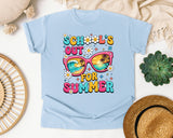 School's Out For Summer in Chambray Comfort Colors 1717 tee