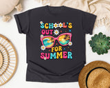 School's Out For Summer in Graphite Comfort Colors 1717 tee
