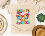 School's Out For Summer in Ivory Comfort Colors 1717 tee