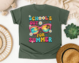 School's Out For Summer in Moss Comfort Colors 1717 tee