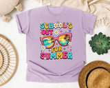 School's Out For Summer in Orchid Comfort Colors 1717 tee