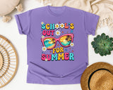 School's Out For Summer in Violet Comfort Colors 1717 tee