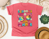 School's Out For Summer in Watermelon Comfort Colors 1717 tee