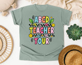 ABCD Teacher Tour in Bay Comfort Colors 1717 tee