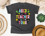 ABCD Teacher Tour in Pepper Comfort Colors 1717 tee