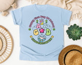 Happy First Day Of Kindergarten in Chambray Comfort Colors 1717 tee