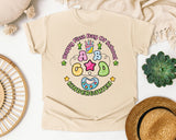 Happy First Day Of Kindergarten in Ivory Comfort Colors 1717 tee