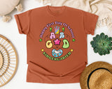 Happy First Day Of Kindergarten in Yam Comfort Colors 1717 tee