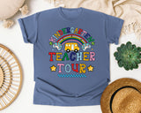 Kindergarten Teacher Tour in Blue Jean Comfort Colors 1717 tee