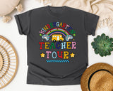 Kindergarten Teacher Tour in Pepper Comfort Colors 1717 tee