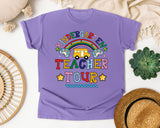 Kindergarten Teacher Tour in Violet Comfort Colors 1717 tee