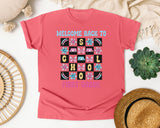 Welcome Back To School First Grade in Watermelon Comfort Colors 1717 tee