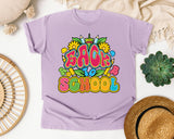 Back To School Bright Letters in Orchid Comfort Colors 1717 tee