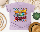 Welcome Back To School Pencils in Orchid Comfort Colors 1717 tee