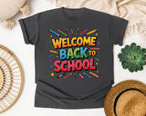 Welcome Back To School Pencils in Pepper Comfort Colors 1717 tee