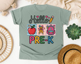 Hello Pre-K in Bay Comfort Colors 1717 tee