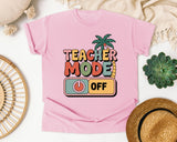 Teacher Mode Off in Blossom Comfort Colors 1717 tee