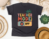 Teacher Mode Off in Graphite Comfort Colors 1717 tee