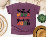 Proud Mama Of A Kindergarten Graduate 2026 in Berry Comfort Colors 1717 tee