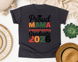 Proud Mama Of A Kindergarten Graduate 2026 in Graphite Comfort Colors 1717 tee